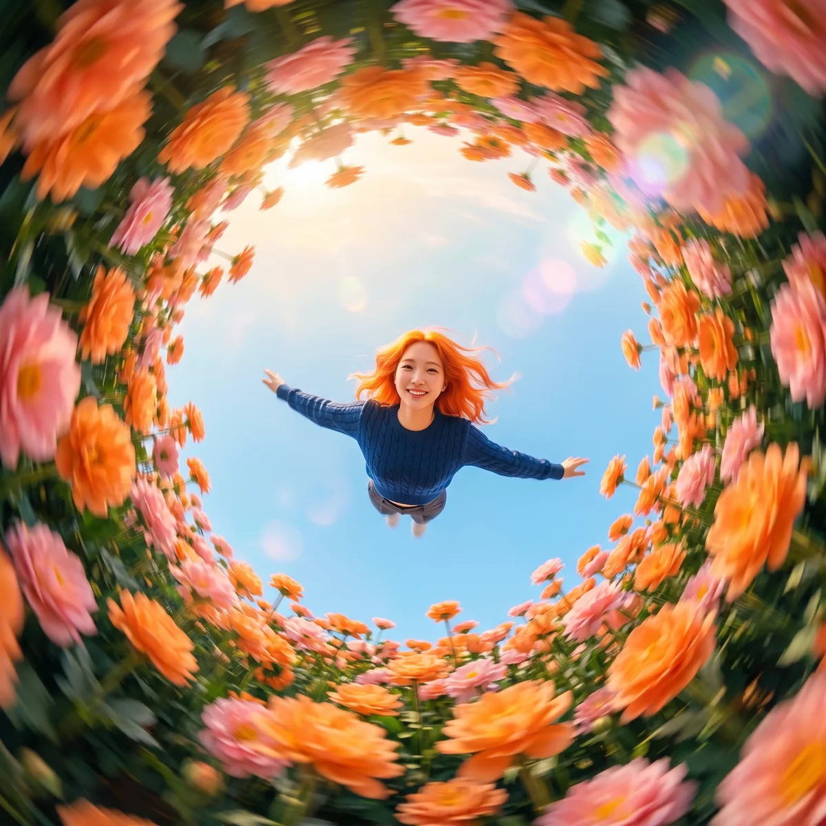 Floral Levitation example output